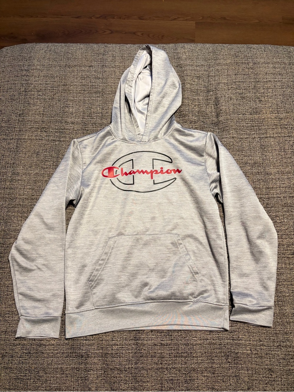 Champion Youth Gray Pullover Hoodie Size 14/16